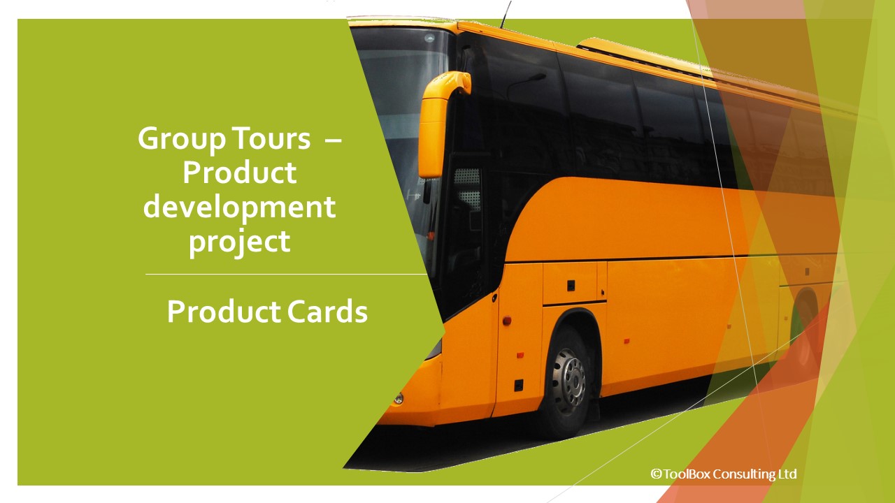 Group tours product development product cards